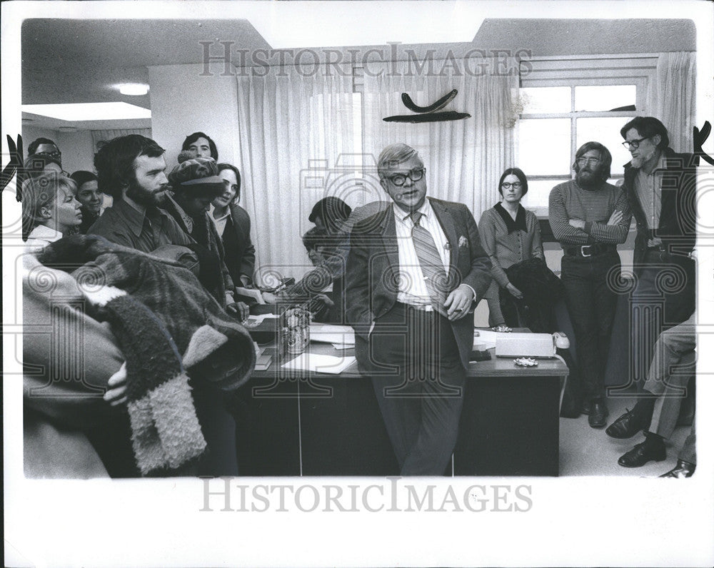 1972 Press Photo Ali B. Campbell Wayne State University Executive - Historic Images