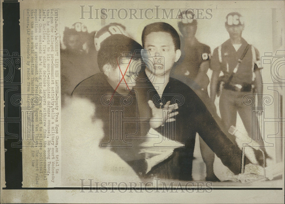 1970 Press Photo Tran Ngoc Chau was Sentenced to 10 Years for Communist Activity - Historic Images