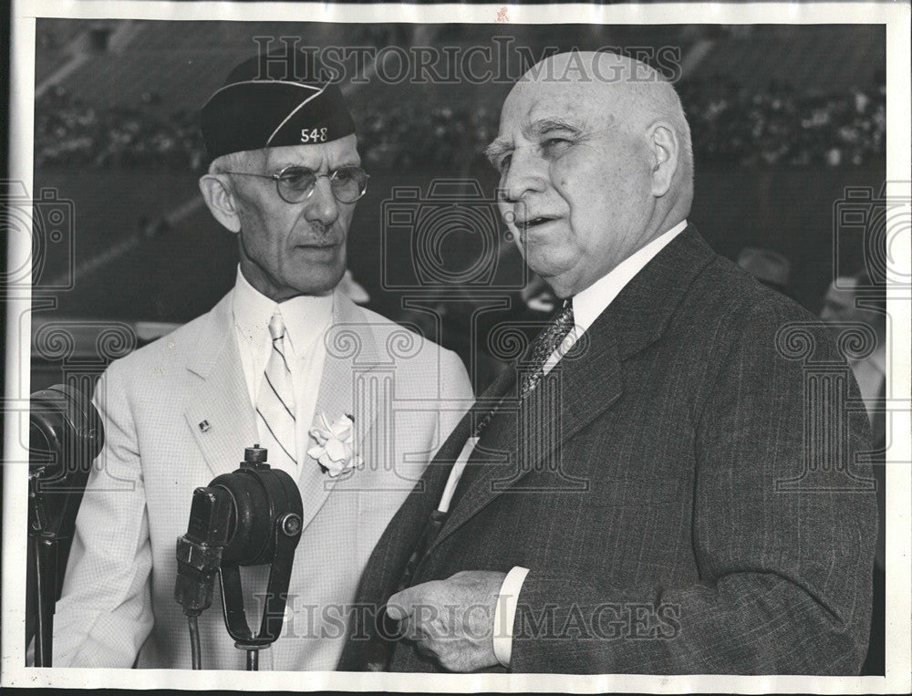 1938 Press Photo Dr.Francis E.Townsend and Frank E.Merriam have Discussion - Historic Images