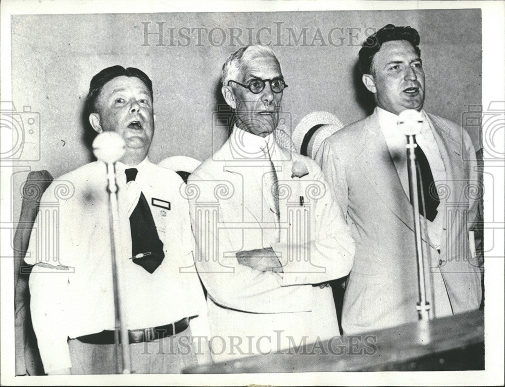 1936 Press Photo TOWNSEND CONVENTION MARTIN F. SMITH DR.TOWNSEND GERALD - Historic Images