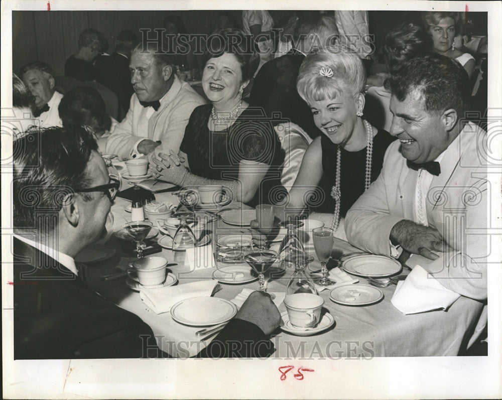 1964 Press Photo Golden Baton Ball St Petersburg Symphony Guild dining room - Historic Images