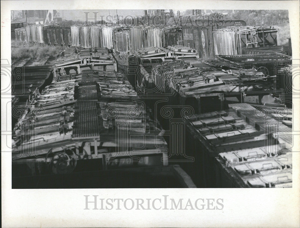 1970 Press Photo Rail Road Strike - Historic Images