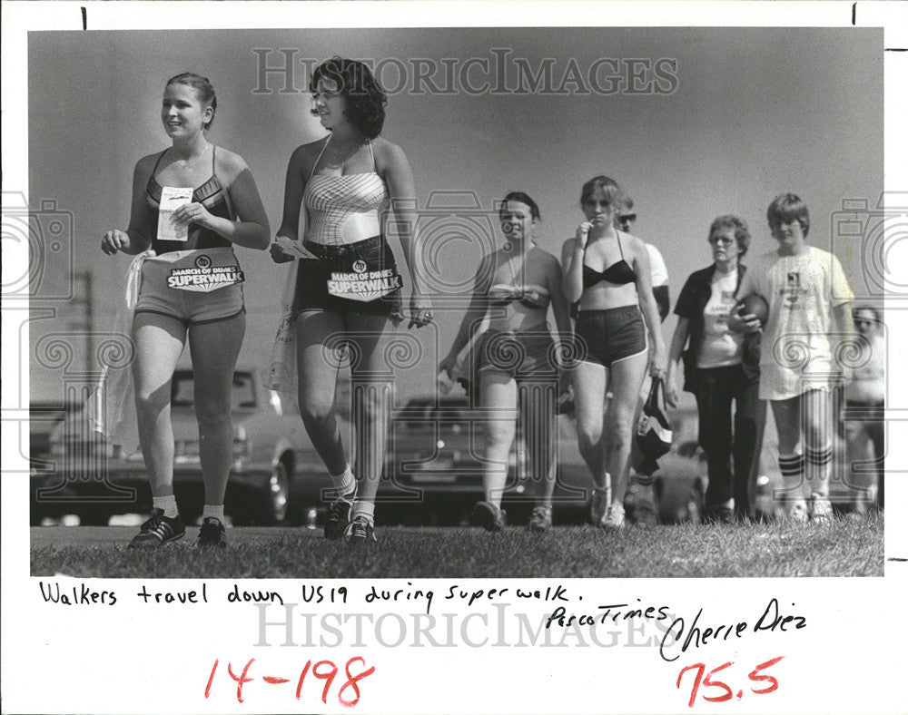 1981 Press Photo More than 300 People Participated in the March Dimes&#39; Superwalk - Historic Images