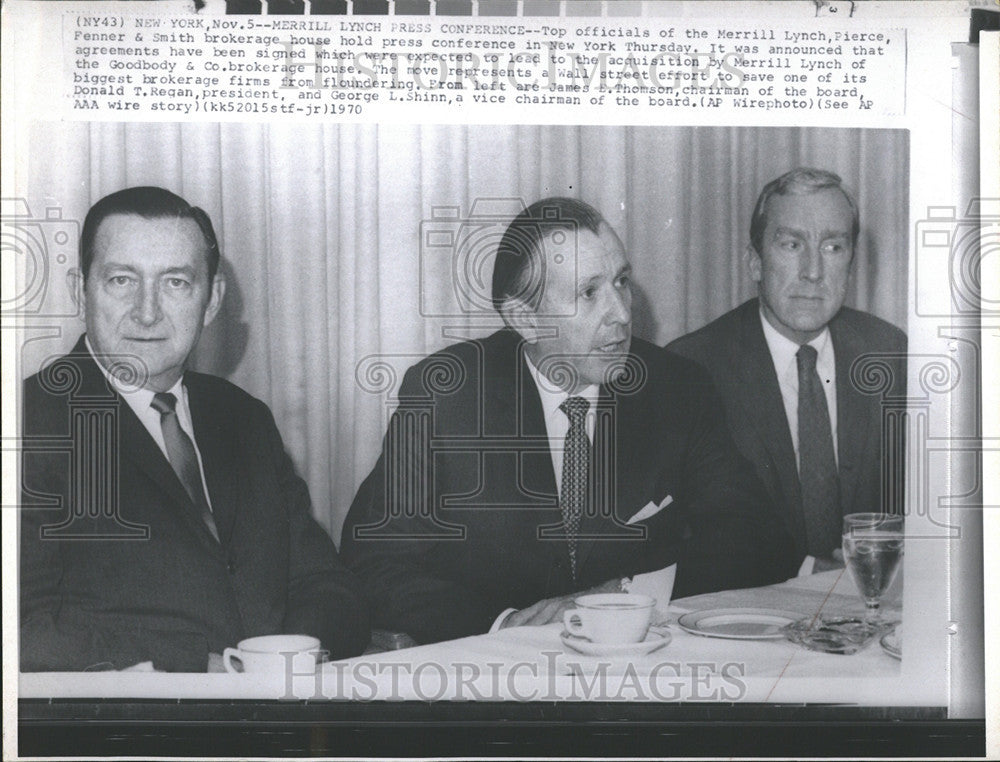 1970 Press Photo Merrill Lynch Conference Pierce Fenner Smith New York House - Historic Images