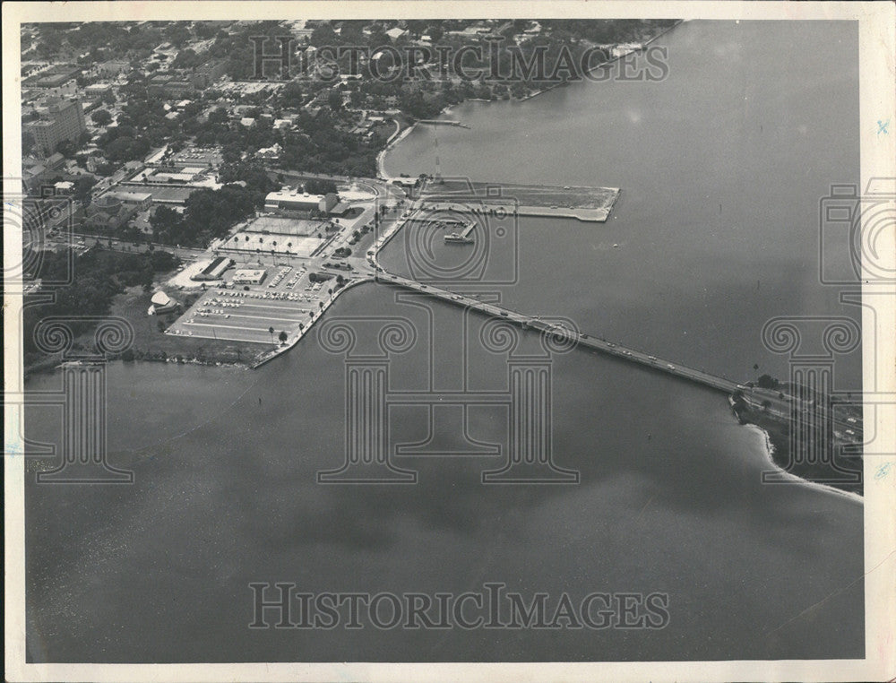 Press Photo Aerial view New East Bridge - Historic Images