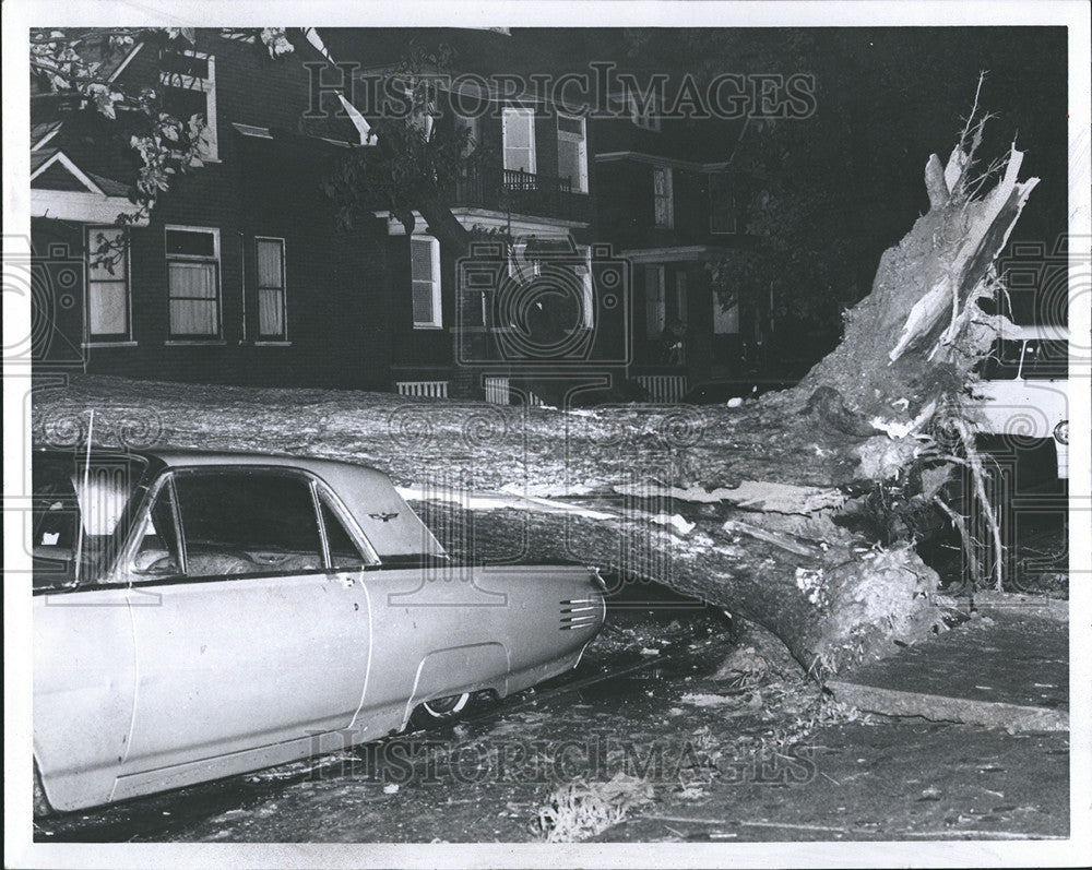 1969 Press Photo Storm Damages Detroit - Historic Images
