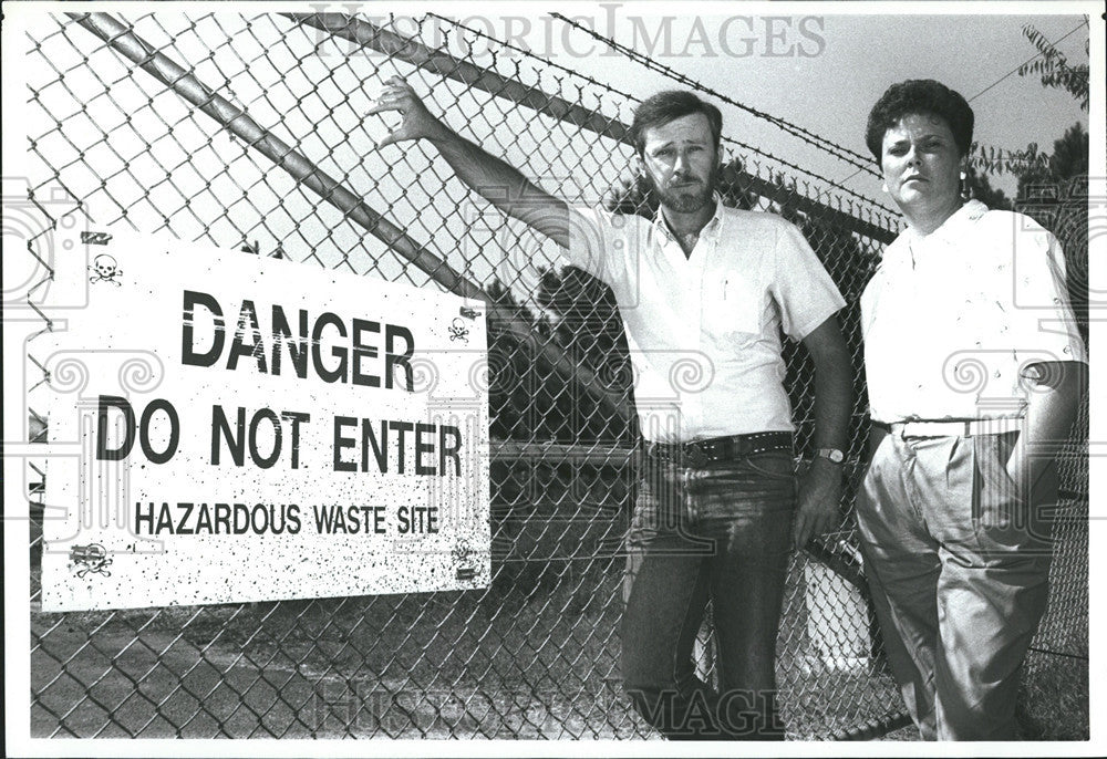 1989 Press Photo Don Bailey and Claudette Hazlett, Environmental Activists - Historic Images