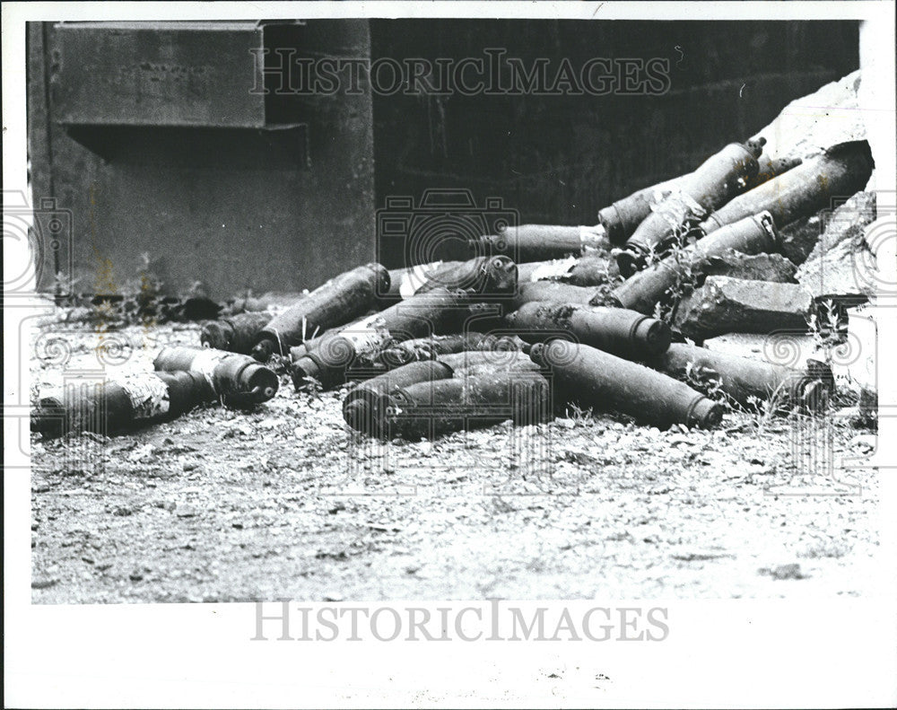 1981 Press Photo Toxic spill in Detroit. - Historic Images