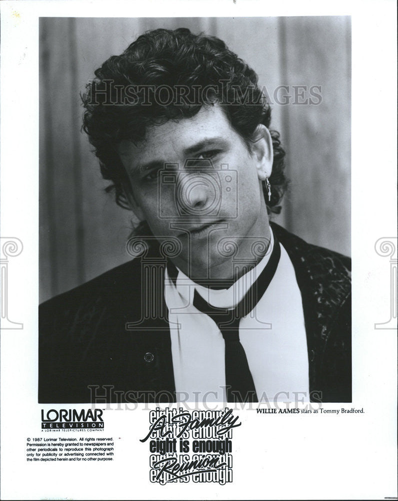 1987 Press Photo Willie Aames - Historic Images