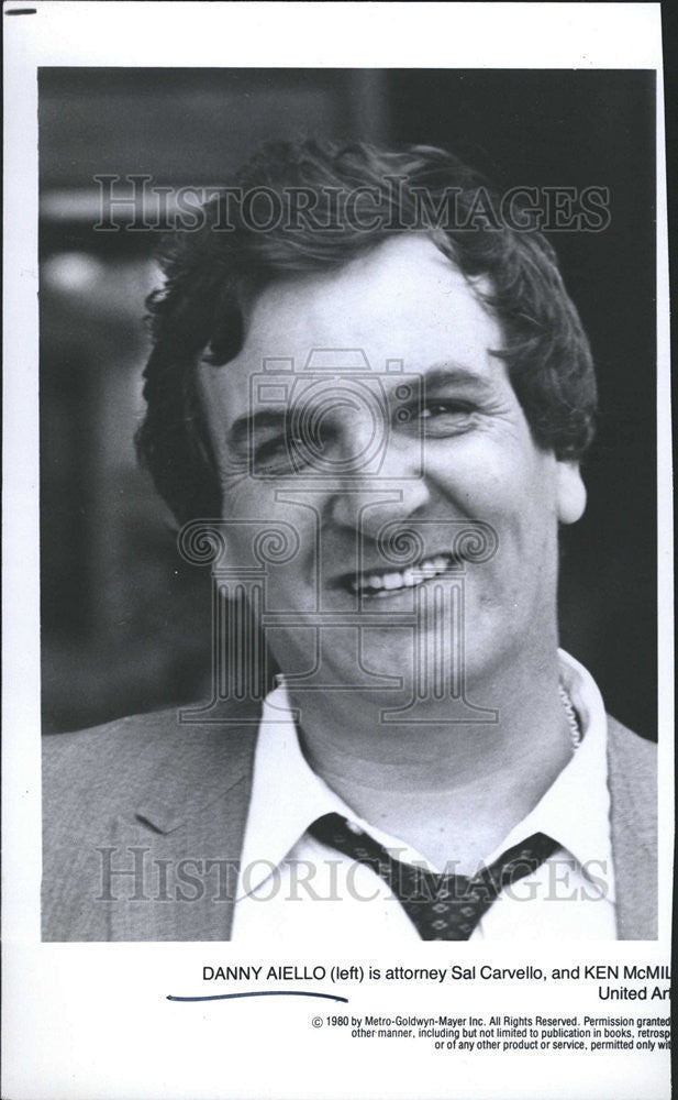 1980 Press Photo Danny Aiello actor - Historic Images