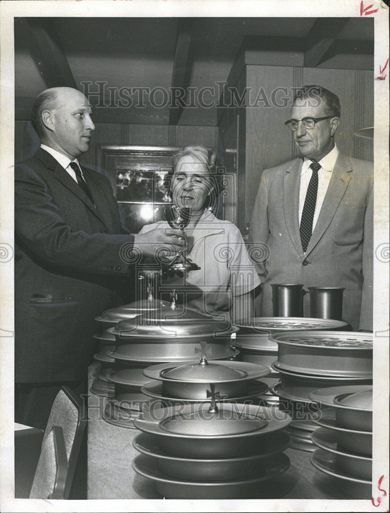 1959 Press Photo Reverend Airey Christ Presbyterian Bellair Colonna McClelland - Historic Images