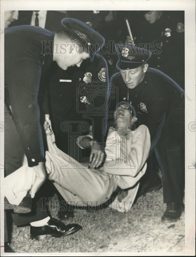 1956 Press Photo Charles Adams Police - Historic Images