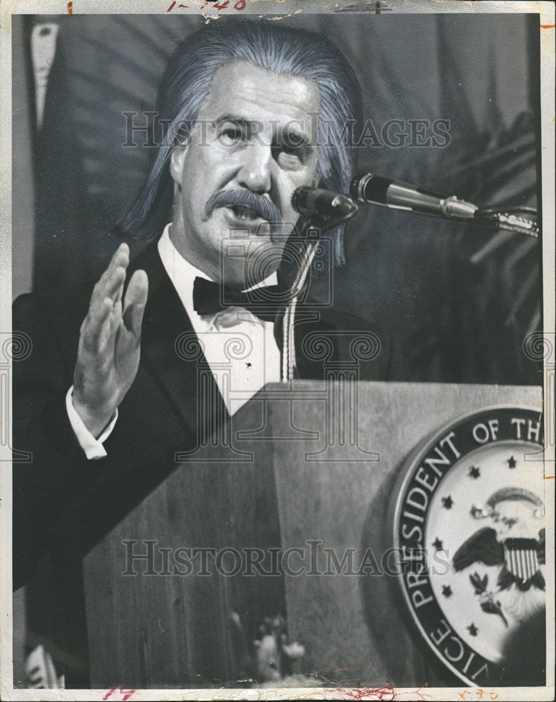 1970 Press Photo Vice President Spiro Agnew - Historic Images