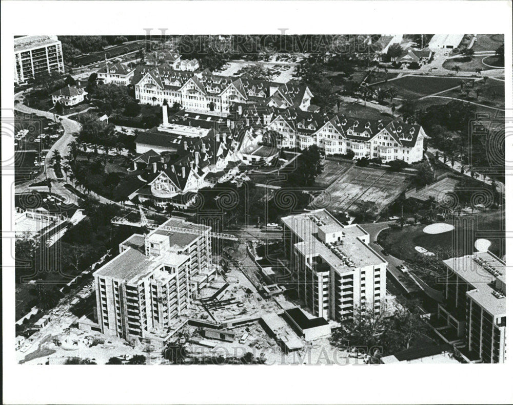 Press Photo  Large Buildings View Road - Historic Images