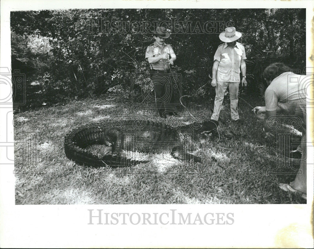 1982 Press Photo Joe Borelli Florida Game Fresh Water Fish Commission - Historic Images