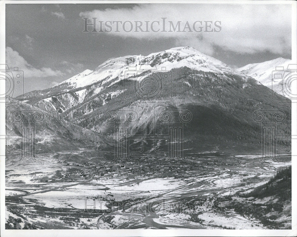 1958 Press Photo Colorado Rockies Flat Drawer Mountains - Historic Images