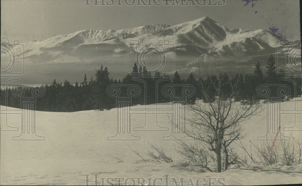 1946 Press Photo Mount Elbert Colorado Winter Time Snow - Historic Images