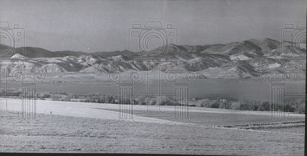 1969 Press Photo  Mountain Cold Flat Colorado January - Historic Images