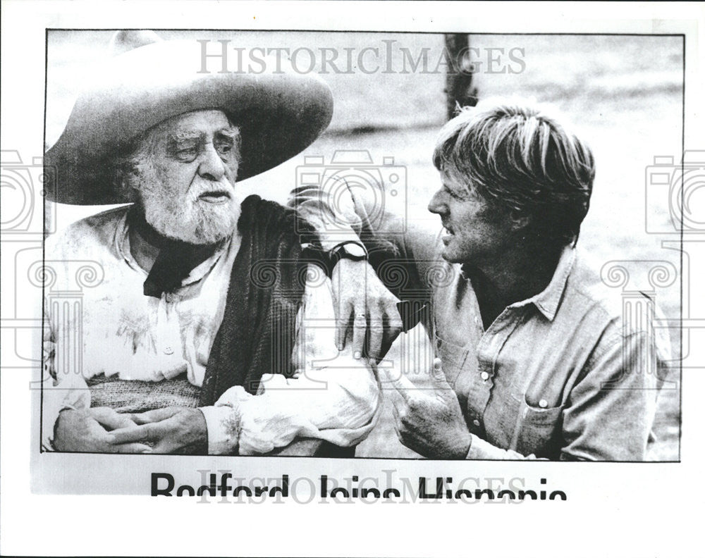 1988 Press Photo Carlos Riqueline Robert Redford Actors Milagro Beanfield War - Historic Images