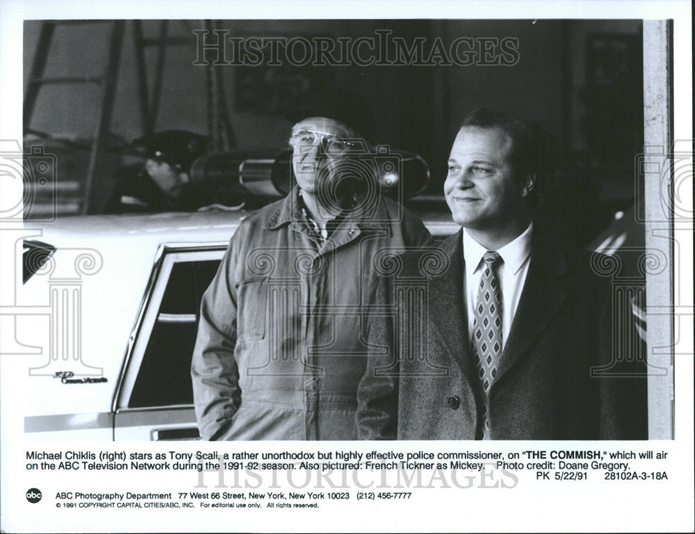 1991 Press Photo Michael Chiklis Stars In The Commish - Historic Images