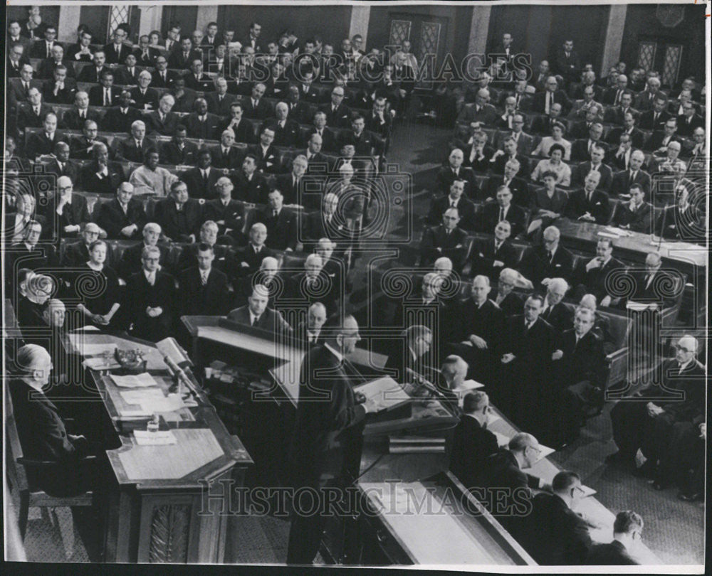 1964 Press Photo United States President Lyndon B. Johnson - Historic Images