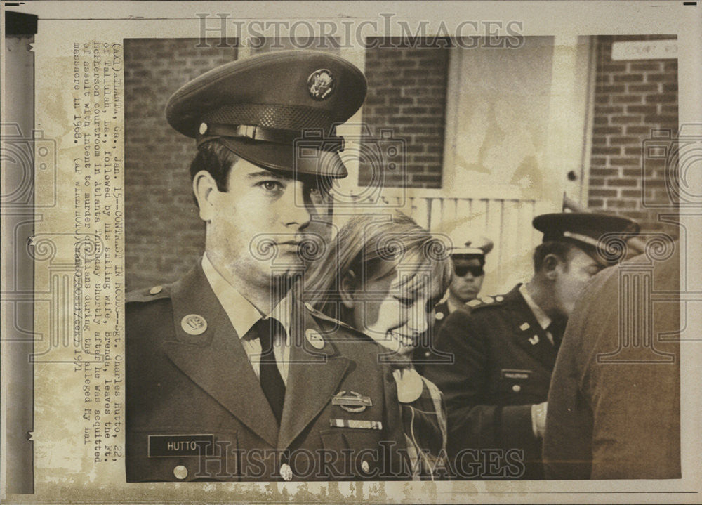 1971 Press Photo Sgt Charles Hutto Acquitted Of Assault With Intent To Murder - Historic Images