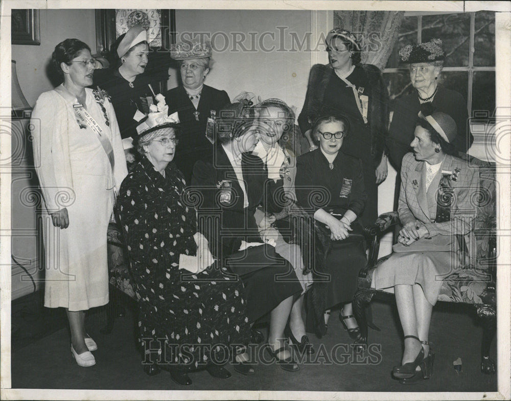 1950 Press Photo Illinois DAR delegates meet National Congress Revolution - Historic Images