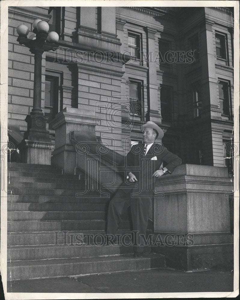 1950 Press Photo Colorado Governor Dan Thornton - Historic Images