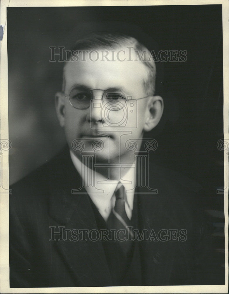 1931 Press Photo Threkeld Superintendent Denver Public Schools - Historic Images