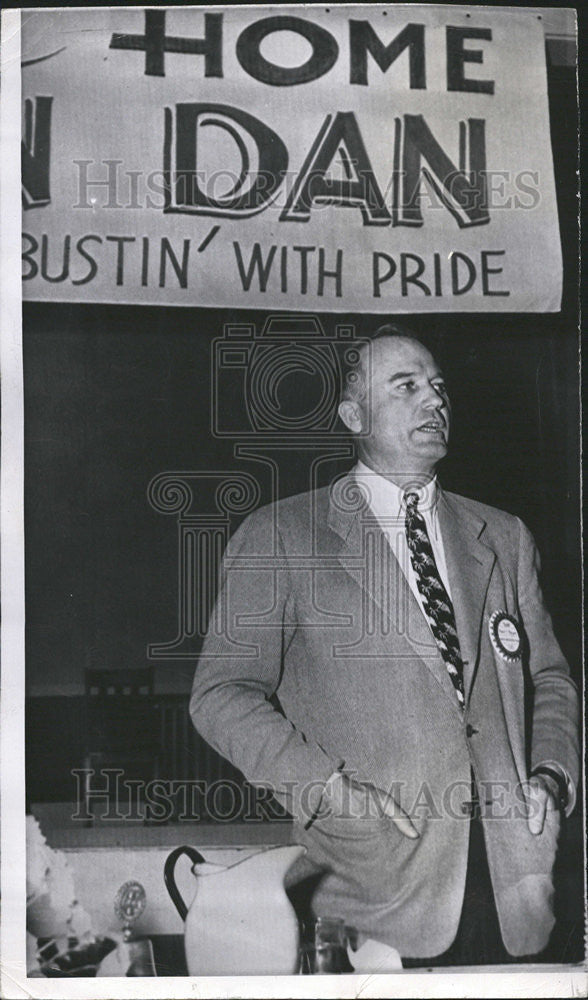 1950 Press Photo Dan Thornton Colorado Governor Politician - Historic Images