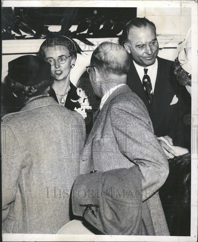 1950 Press Photo Colorado Governor Dan Thornton &amp; Wife - Historic Images