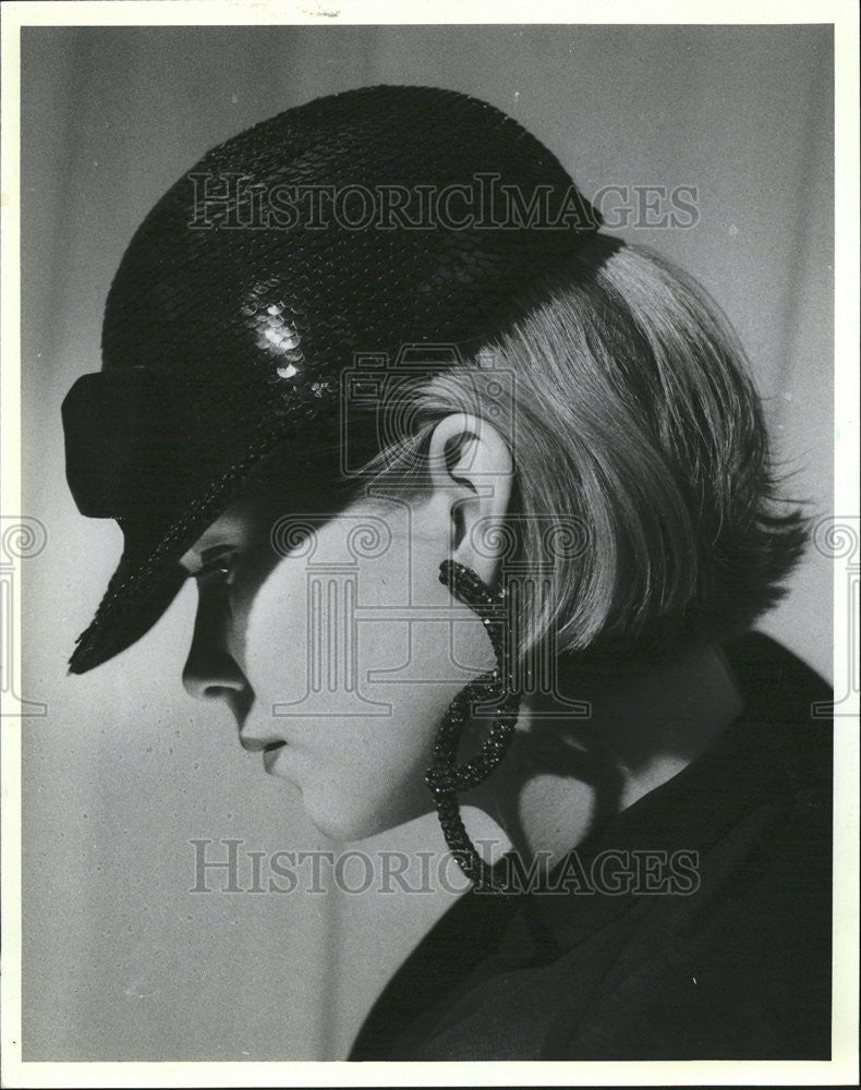 1988 Press Photo Eric Javits Design Women Baseball Cap Hats - Historic Images