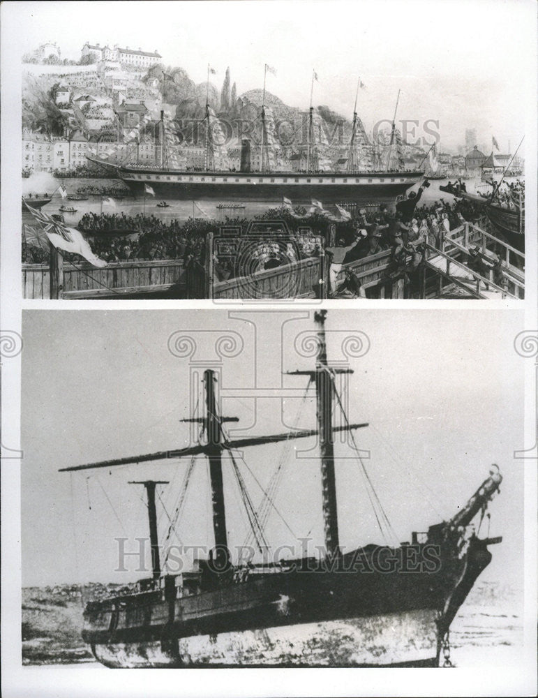 1968 Press Photo The First Major Steam-Driven Ship of Great Britain. - Historic Images