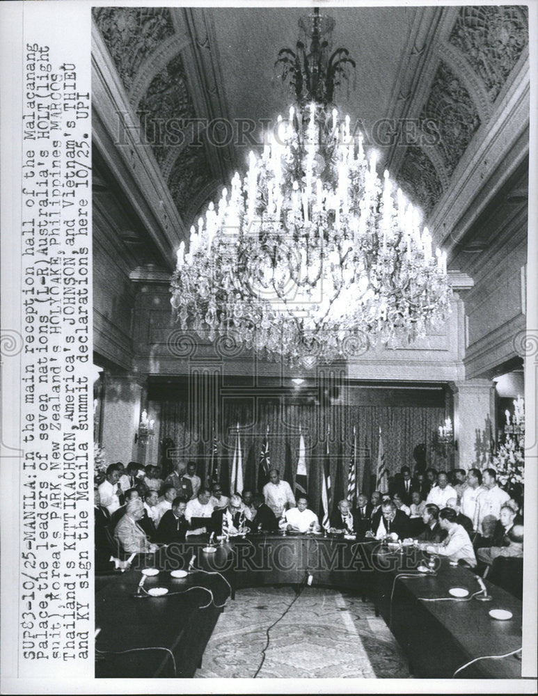 1966 Press Photo International Conference Manila Summit Philippines - Historic Images