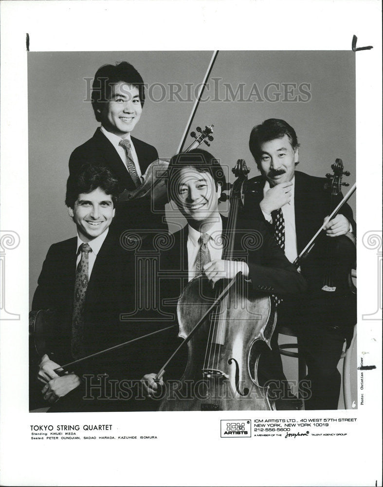 1992 Press Photo Kikuel Ikeda Peter Oundjian Sadao Harada Kazuhide Isomura - Historic Images