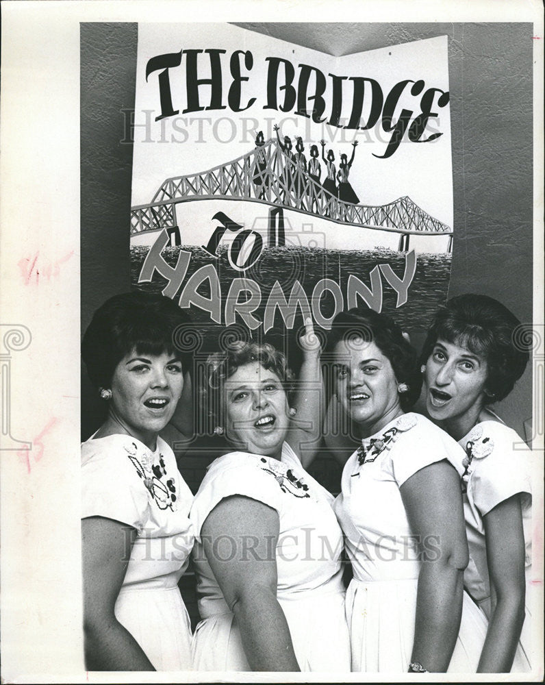 1966 Press Photo Skyway chapter Sweat Adelines Sandra McKendree Elsi Jane Betty - Historic Images