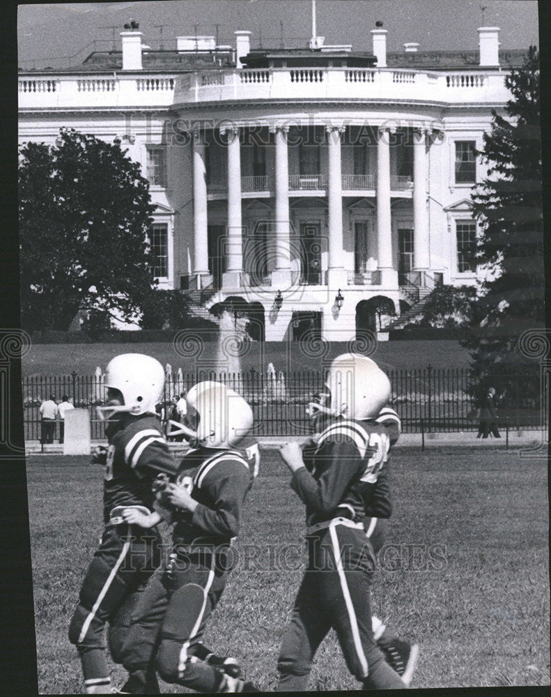 1964 Press Photo American White House Building Washington - Historic Images