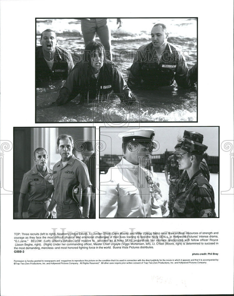 1997 Press Photo G.I. Jane Motion Picture Play - Historic Images