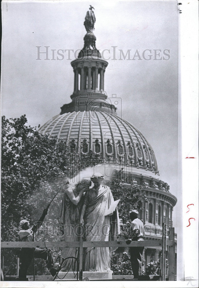 1956 Press Photo America Peace Monument Near Capitol - Historic Images