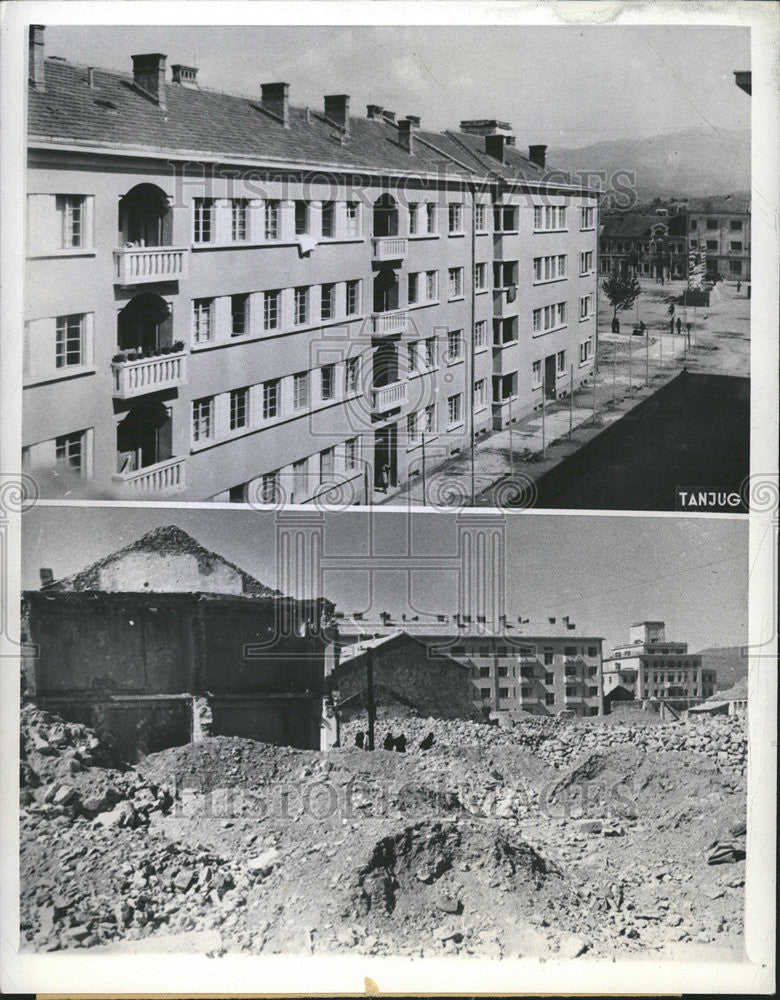 1949 Press Photo Titograd New Capital Construction - Historic Images