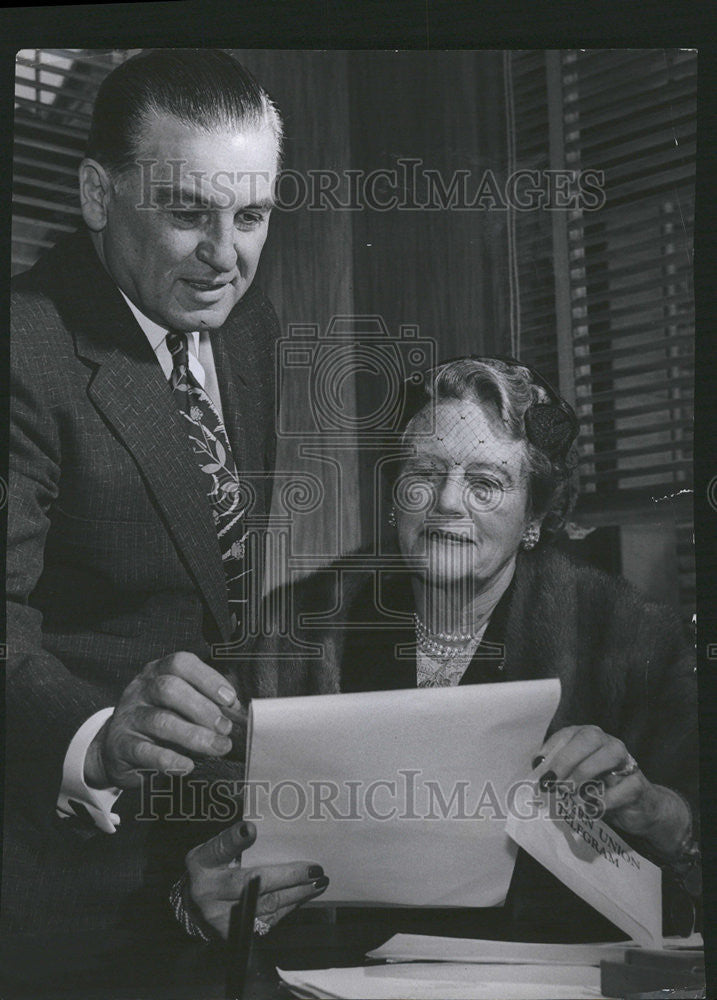 1956 Press Photo Mrs Henry Van Schaack Mr Frank Ticketson Jr Romeo Juliet Ballet - Historic Images