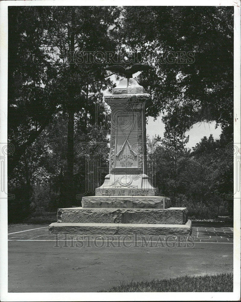 1975 Press Photo Natural Bridge Battlefield Historic State Park Florida - Historic Images