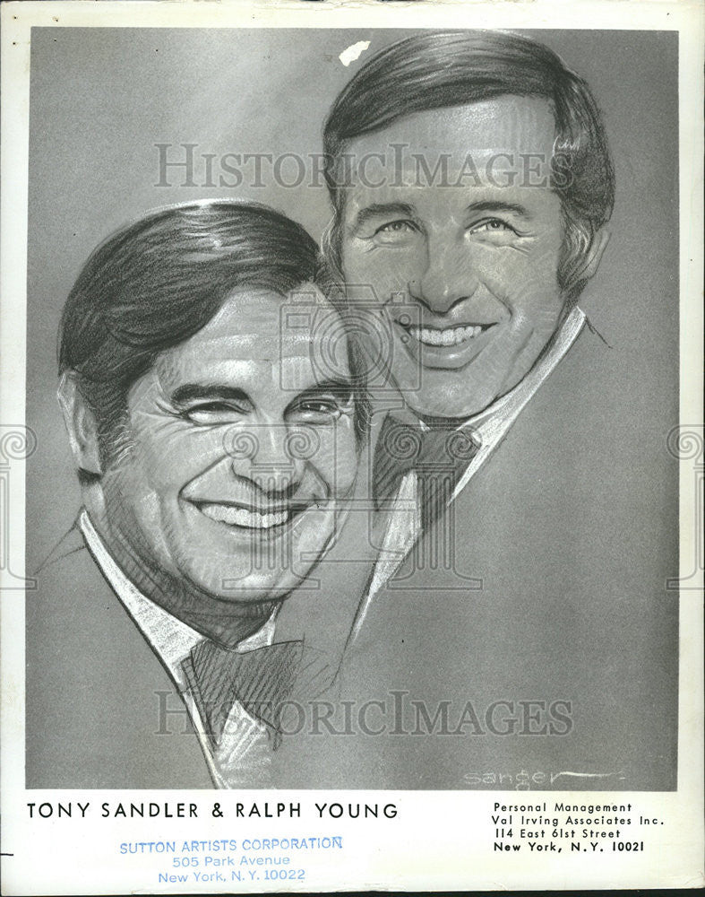 1973 Press Photo Tony Sandler Ralph Young singing partner Musical Group members - Historic Images