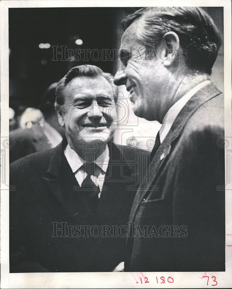 1974 Press Photo Nelson A Rockefeller Vice President - Historic Images