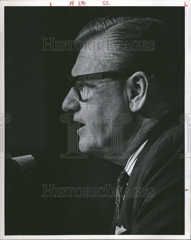 1969 Press Photo Nelson Rockefeller US Vice President Democratic Republican - Historic Images