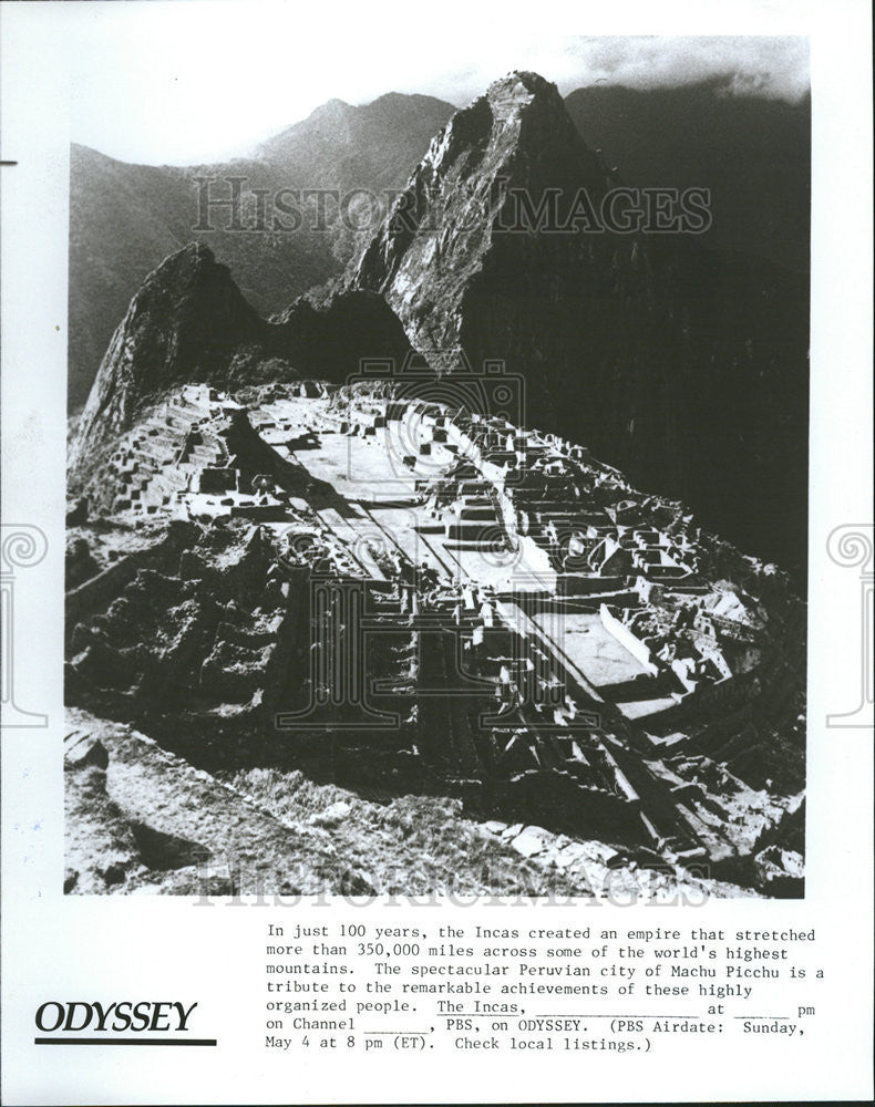 1980 Press Photo India Odyssey Incas World Highest Mountains - Historic Images