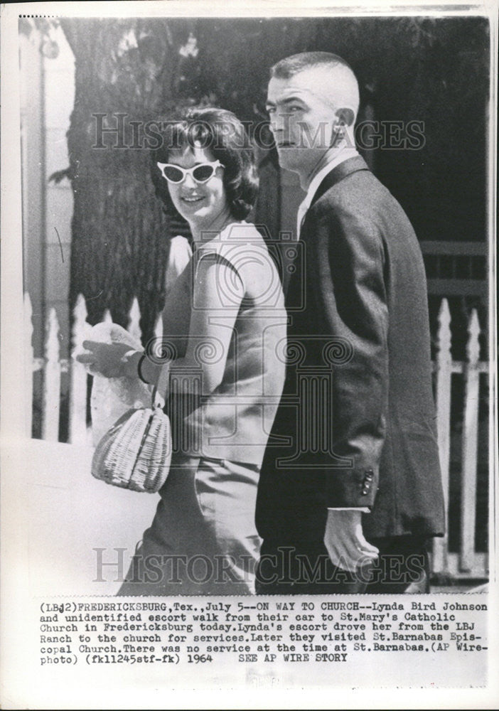 1964 Press Photo Lynda Bird Johnson - Historic Images