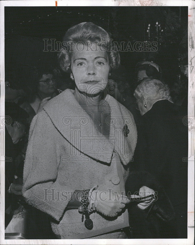 1963 Press Photo Mrs. Melvin Roberts Denver Society - Historic Images