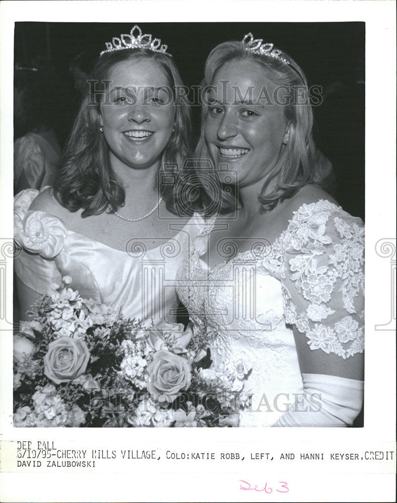 1995 Press Photo Katie Robb Hanni Keyser Cherry Hills Village event - Historic Images