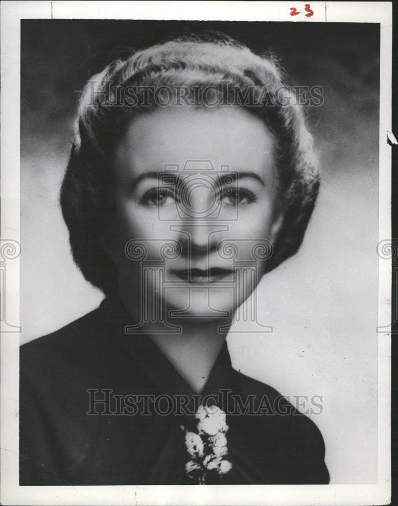 1953 Press Photo Inez Robb International News Service Columnist - Historic Images